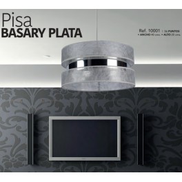 Pantalla de techo Pisa Basary plata