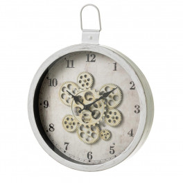 Reloj metal blanco envejecido