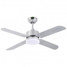 Ventilador DC LED Kenia plata