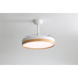 Ventilador Brissa 40cm blanco madera