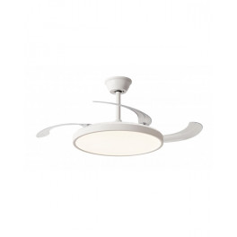 Ventilador retráctil extraplano blanco