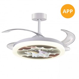 Ventilador infantil unicornio